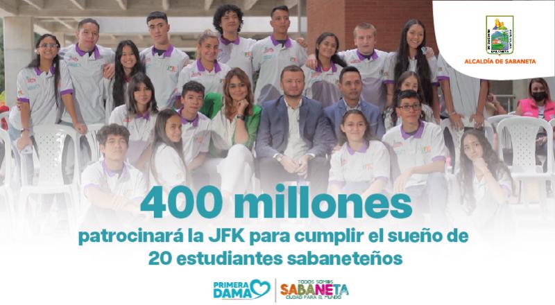 400 millones patrocinar la JFK para cumplir el sueo de 20 estudiantes sabaneteos
