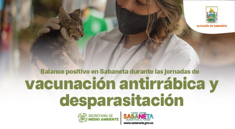 Balance positivo en Sabaneta durante las jornadas de vacunacin antirrbica y desparasitacin