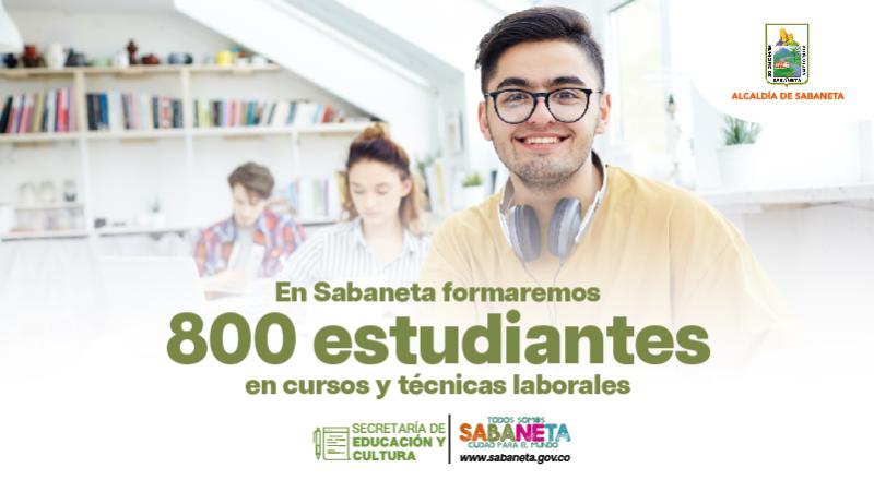 En Sabaneta formaremos 800 estudiantes en cursos y tcnicas laborales